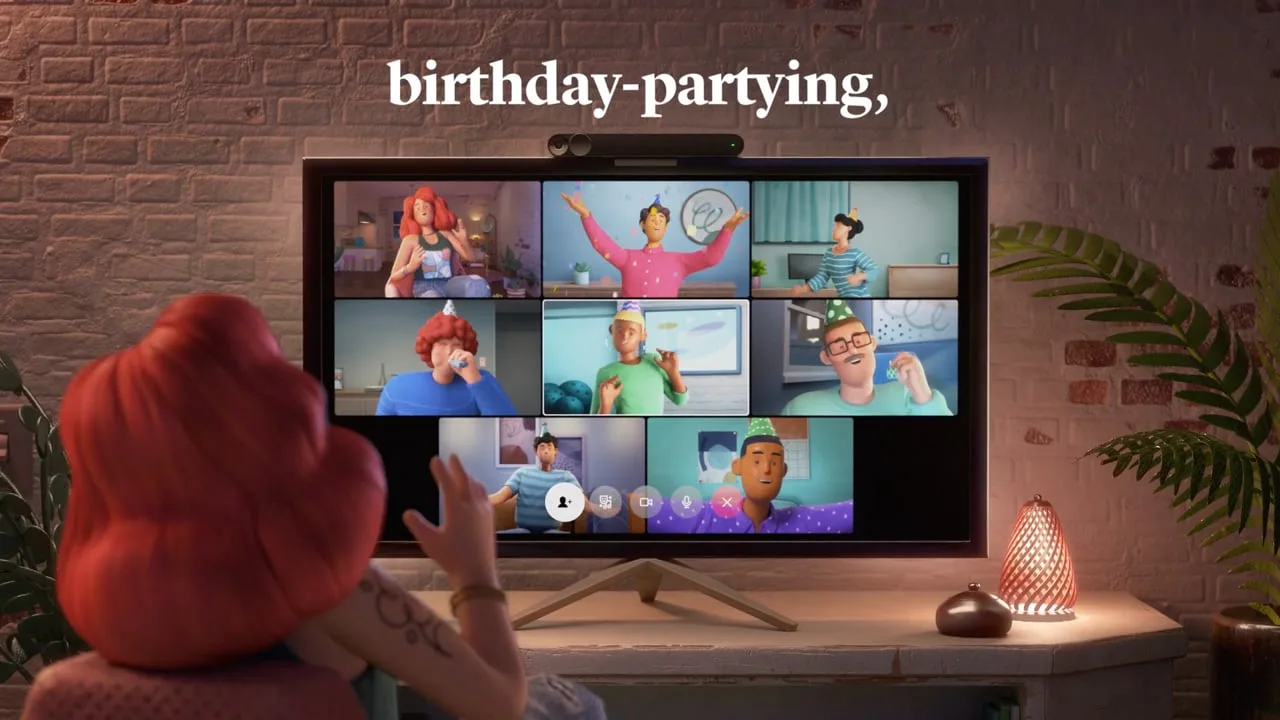 Still from Facebook Portal — Birthday
